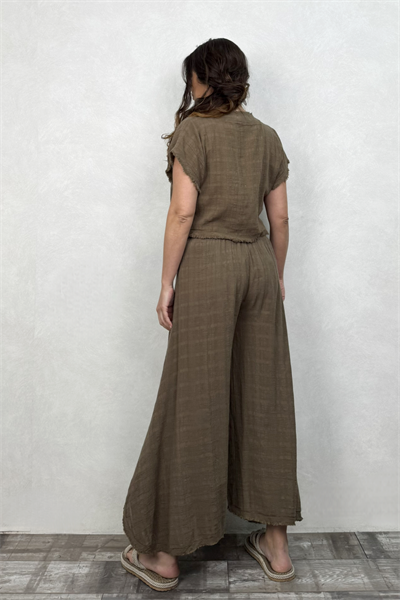 Vialis Müslin Pantolon Neutral Brown - Doğal Kahve