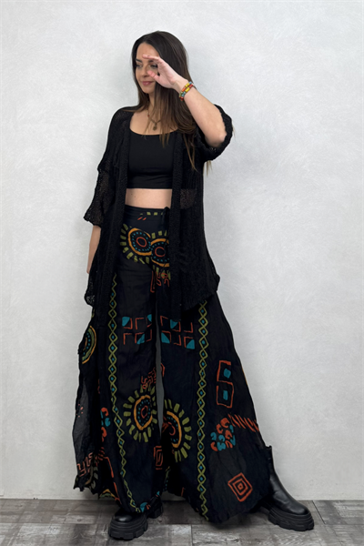 Yarasa Pantolon -Siyah