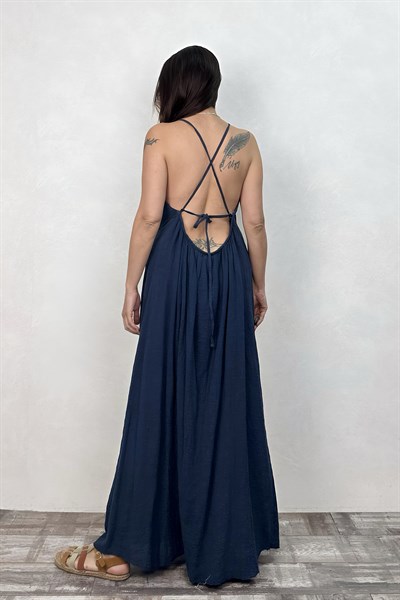 Blanca Calisto Elbise  - Midnight Navy Lacivert