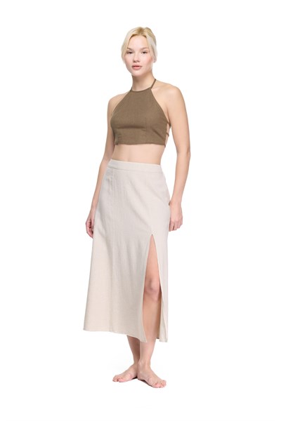 Blanca Gaia Carpe Keten Etek  - Bej