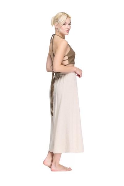 Blanca Gaia Carpe Keten Etek  - Bej