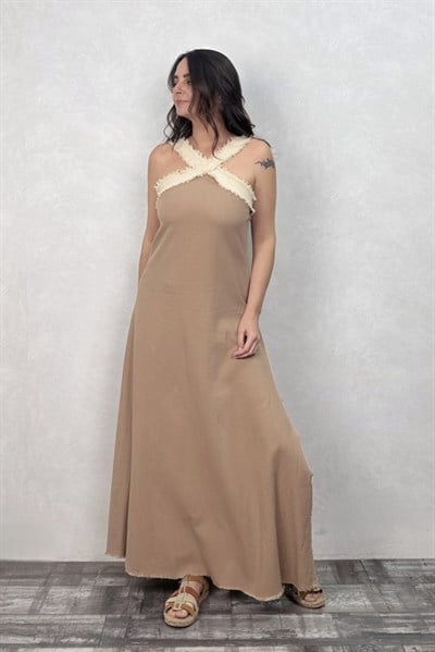 Blanca Gaia Liora Elbise - Praline Kahve