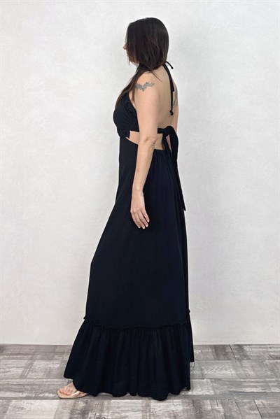 Blanca Gaia Lunara Elbise - Siyah