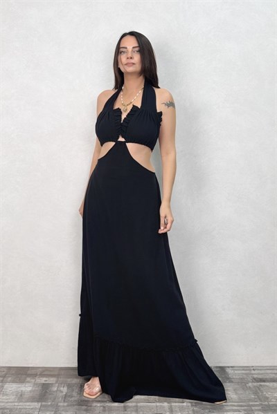 Blanca Gaia Lunara Elbise - Siyah