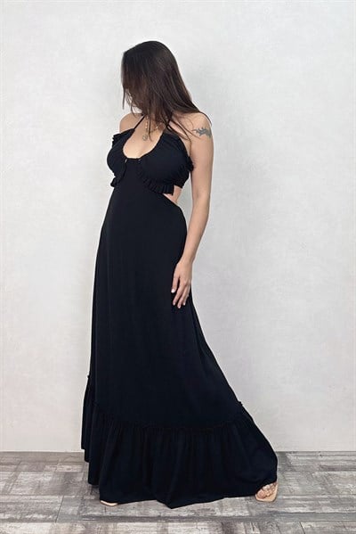 Blanca Gaia Lunara Elbise - Siyah