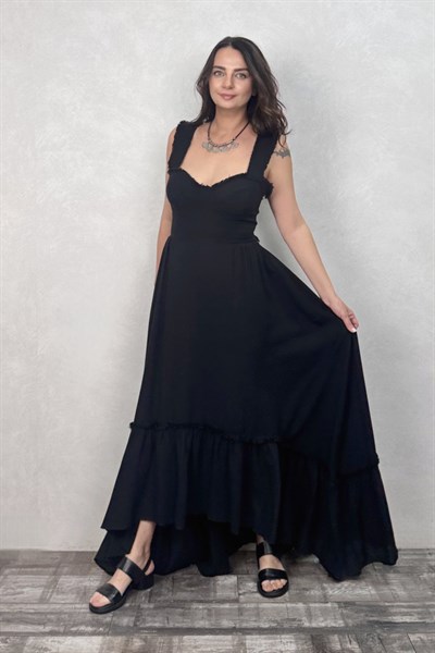 Blanca Gaia Ravenna Elbise - Siyah