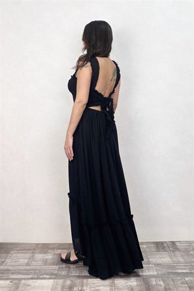 Blanca Gaia Ravenna Elbise - Siyah