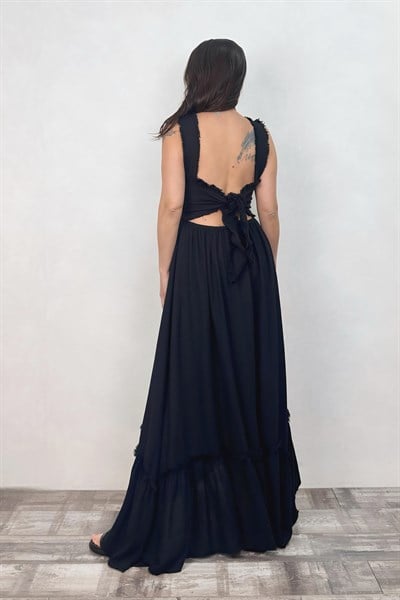 Blanca Gaia Ravenna Elbise - Siyah