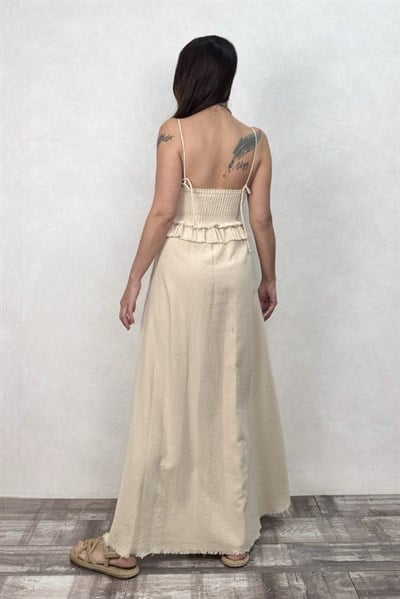 Blanca Gaia Simya Elbise - Bej