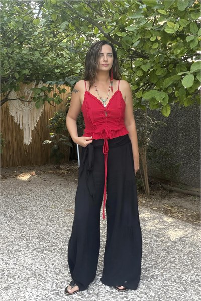 Blanca Gaia Simya Korse Bluz - Barbados Cherry Vişne