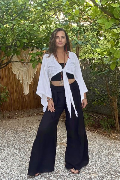 Blanca Gaia Vialis Bolero Bluz - Beyaz