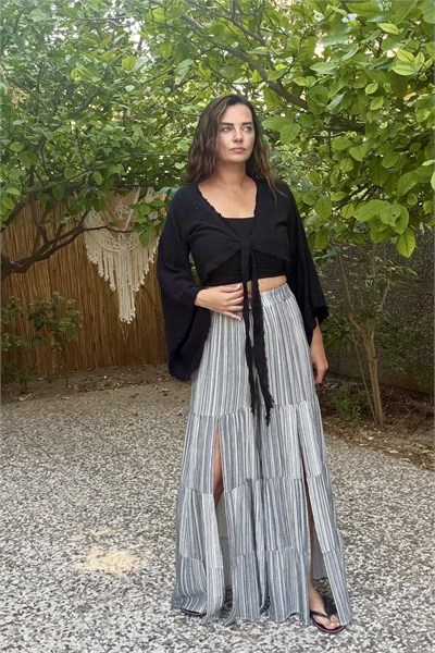 Blanca Gaia Vialis Bolero Bluz - Siyah