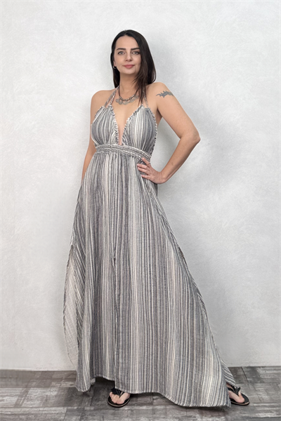 Blanca Lilith Pure Elbise - Silver Lines Gümüş 