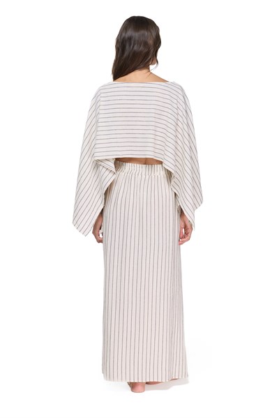 Blanca Linea Pelerin Bluz - Bej 