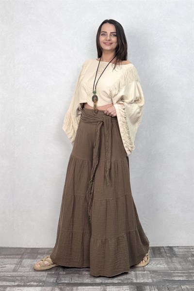 Blanca Paloma Pantolon - Neutral Brown Doğal Kahve