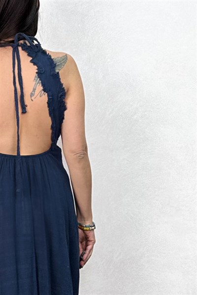 Blanca Rosa Elbise  - Midnight Navy Lacivert