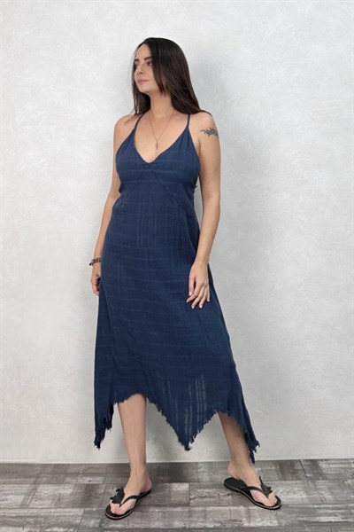 Blanca Rosa Elbise  - Midnight Navy Lacivert