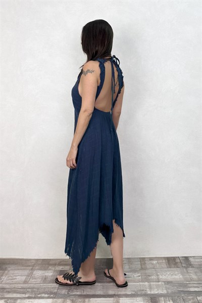 Blanca Rosa Elbise  - Midnight Navy Lacivert