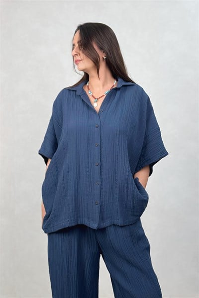 Blanca Sahara Gömlek - Midnight Navy - Lacivert