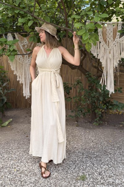 Blanca Theodora Elbise - Bej