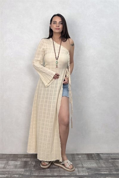 Blanca Vialis Kaftan Elbise Bej