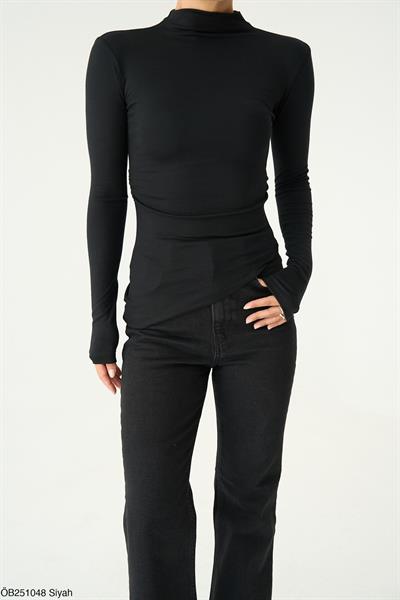 Fit Basic Bluz - Siyah