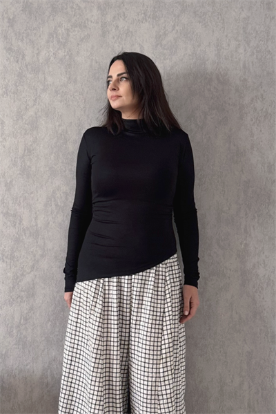 Fit Basic Bluz - Siyah