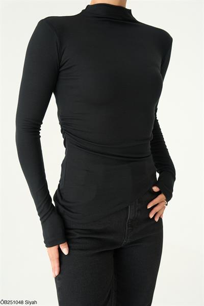 Fit Basic Bluz - Siyah