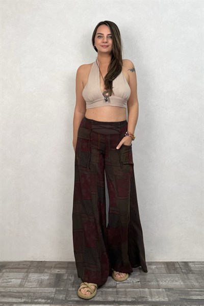 Freewind Boho Pantolon - Acı Kahve