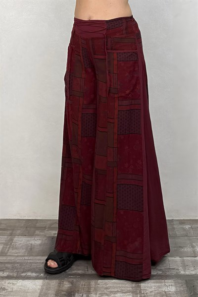 Freewind Boho Pantolon - Bordo