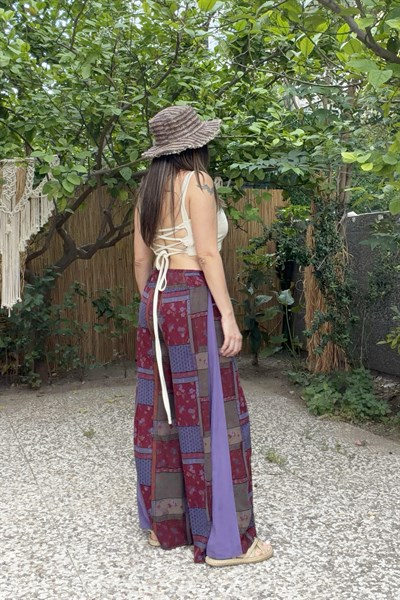 Freewind Boho Pantolon - Mor