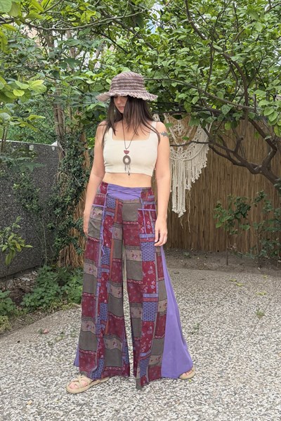 Freewind Boho Pantolon - Mor