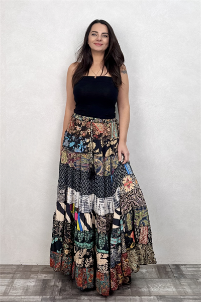 Gypsy Patch İpek Etek - Un