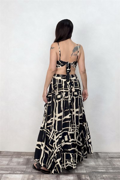 İpek Crop - Gold Black