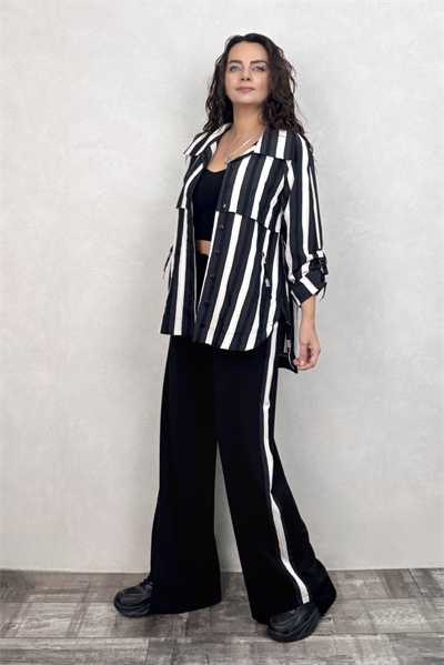 Lamante Noir Pantolon - Siyah