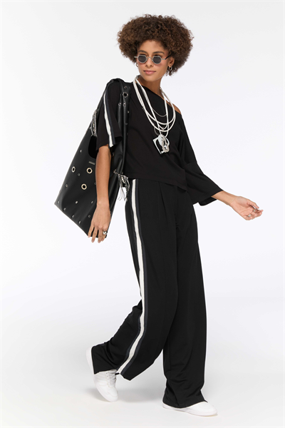 Lamante Noir Pantolon - Siyah