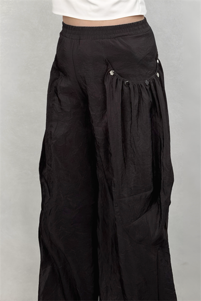 Lamante Hide Tasarım Pantolon - Acı Kahve