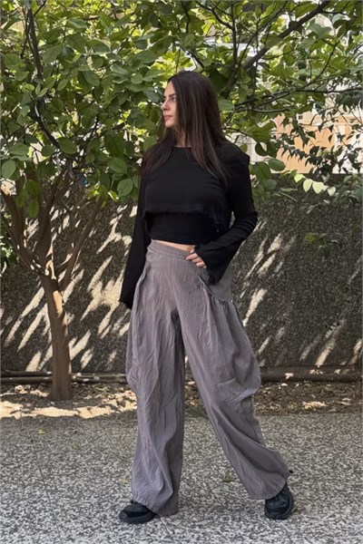 Lamante Hide Tasarım Pantolon - Vizon