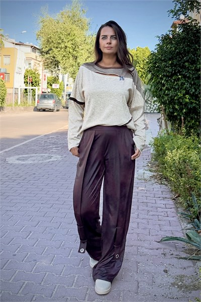 Lamante Outlaw Pantolon- Kahve