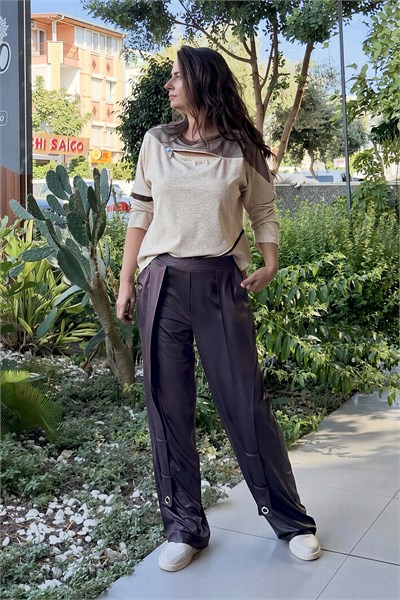 Lamante Outlaw Pantolon- Kahve