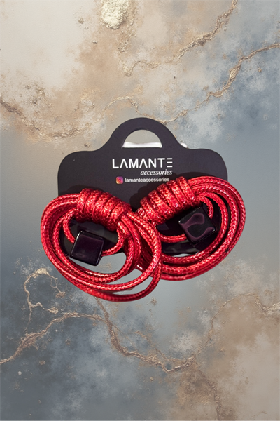 Lamante Sarmal Küpe - Kırmızı