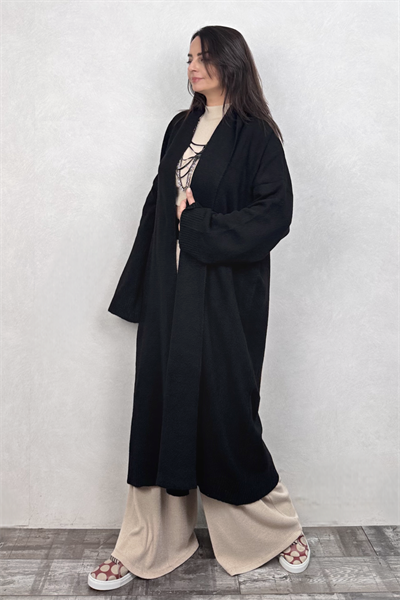 Maxi Bohem Hırka - Siyah