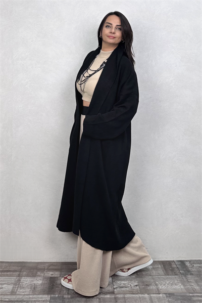 Maxi Bohem Hırka - Siyah