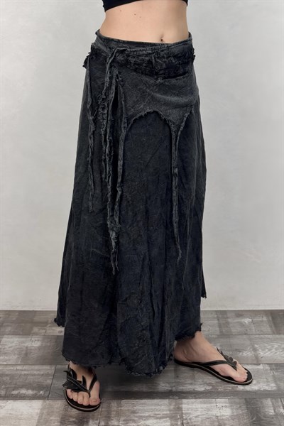 Nepal Boho Wrap Anvelop Etek - Siyah