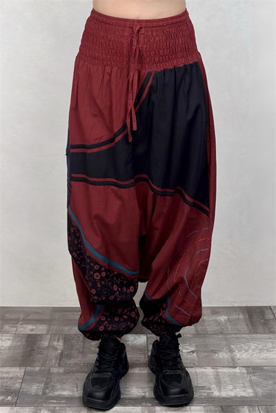 Nepal Clown Şalvar - Kiremit Siyah