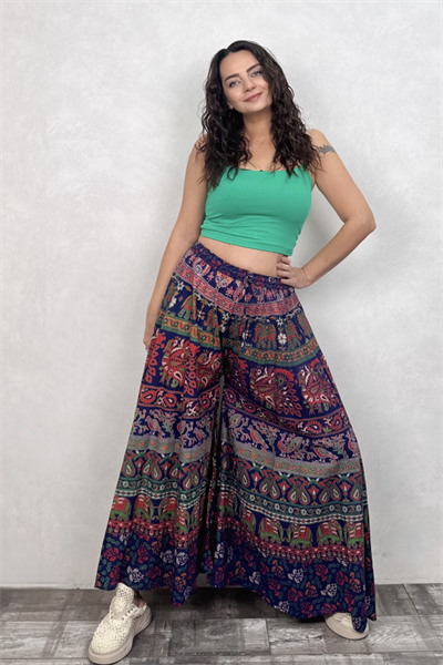 Nepal Filli Etek Pantolon - Lacivert