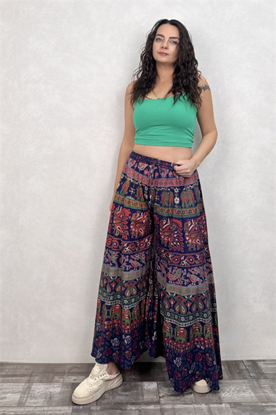 Nepal Filli Etek Pantolon - Lacivert