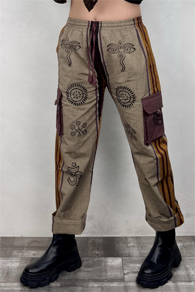 Nepal Kargo Pantolon - Vizon