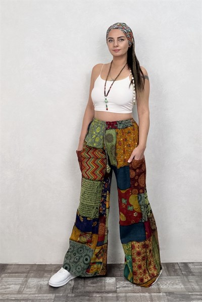 Nepal Patch Ivy Pocket Pantolon - Çok Renkli 4