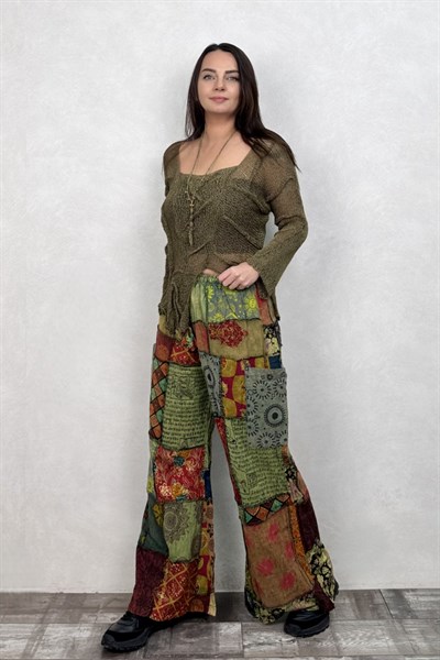 Nepal Patch Ivy Pocket Pantolon - Çok Renkli 3